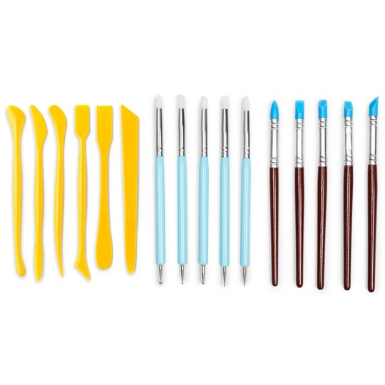 Bright Creations; Sculpting Clay Tool Set, Polymer Clay Tools for Crafts (16 Pieces); Category:Modeling Tools; Image:1